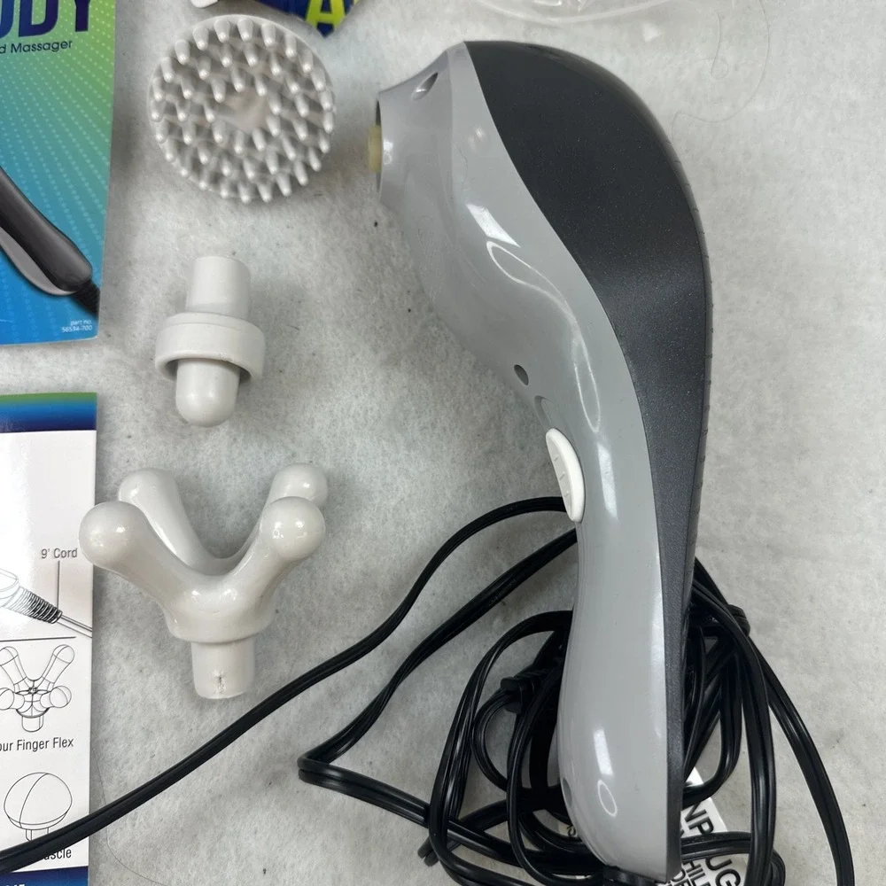 Wahl Powerful Therapeutic All Body 2-Speed Hand-Held Massager with 3 Attachments